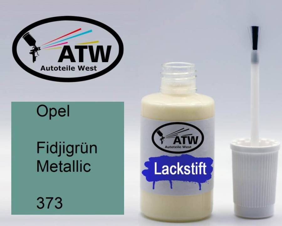 Opel, Fidjigrün Metallic, 373: 20ml Lackstift, von ATW Autoteile West.